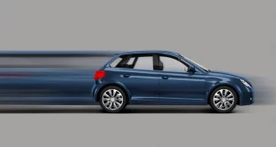 mobil warna biru